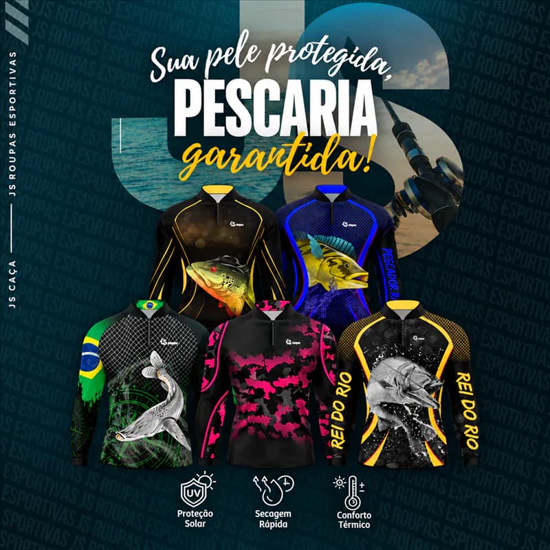 Sua pele protegida, pescaria garantida!